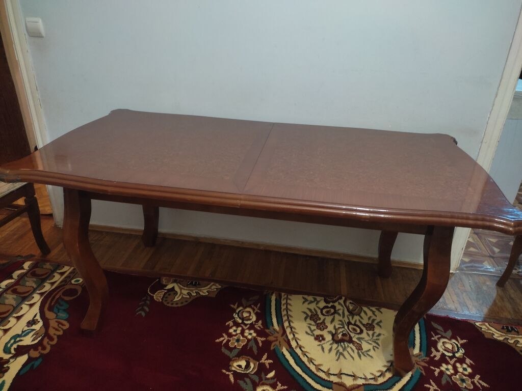 Klassik üslubda böyük yemək masası - Material: taxta karkas, üst — Masalar, Bakı (6)