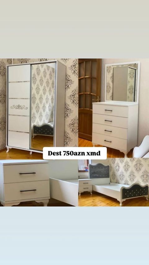 Uşaq/yataq otağı möbel dəsti Tərkib: - Sürgülü qapılı şkaf: güzgülü — 750 ₼ · Bakı · Uşaq mebeli dəstləri Uşaq/yataq otağı möbel dəsti Tərkib: - Sürgülü qapılı şkaf: güzgülü — Bakı