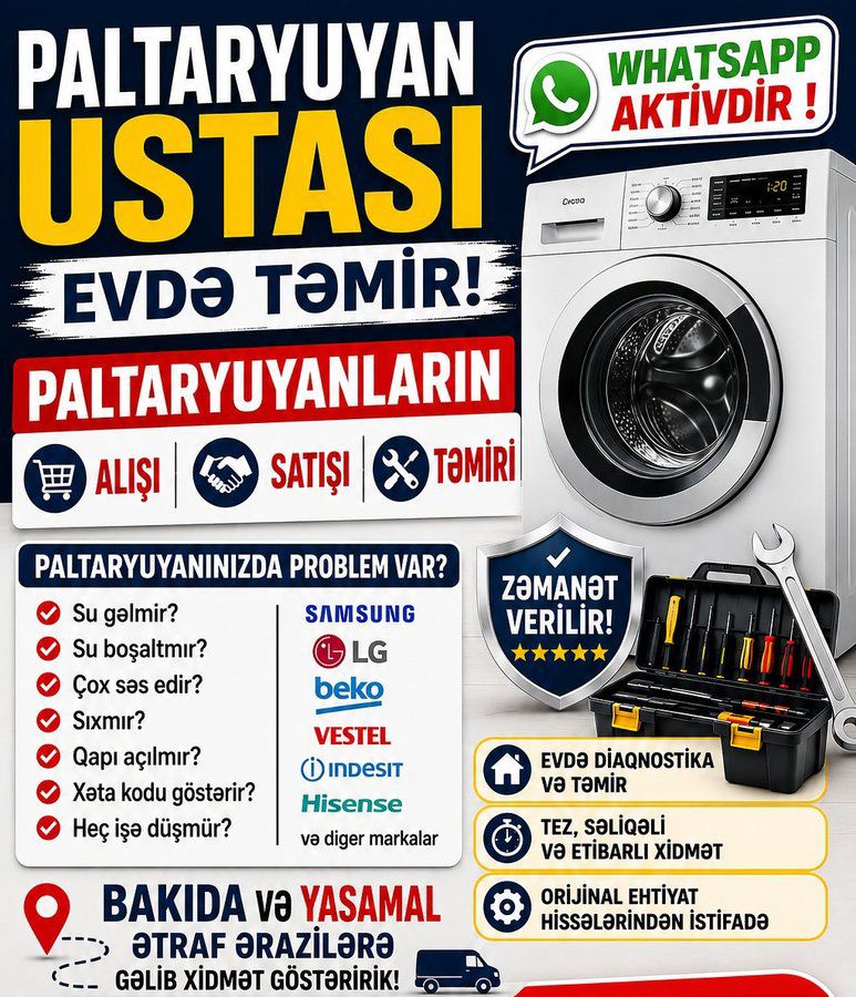 Paltaryuyan Ustası Temiri — Santexnika və kommunikasiyalar, Bakı (2)