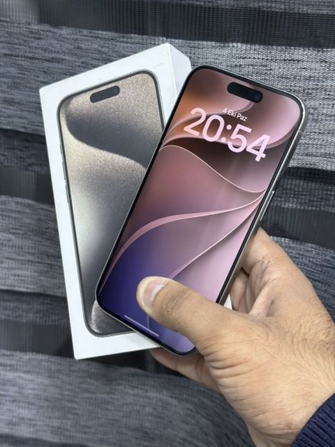 IPhone 15 Pro, 128 GB, White Titanium, Face ID — Novxanı