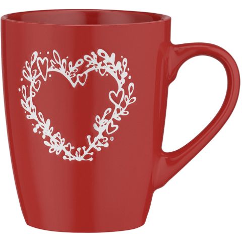 Fincan Ardesto Heart, 320 ml, qırmızı (AR3467R) — Bakı