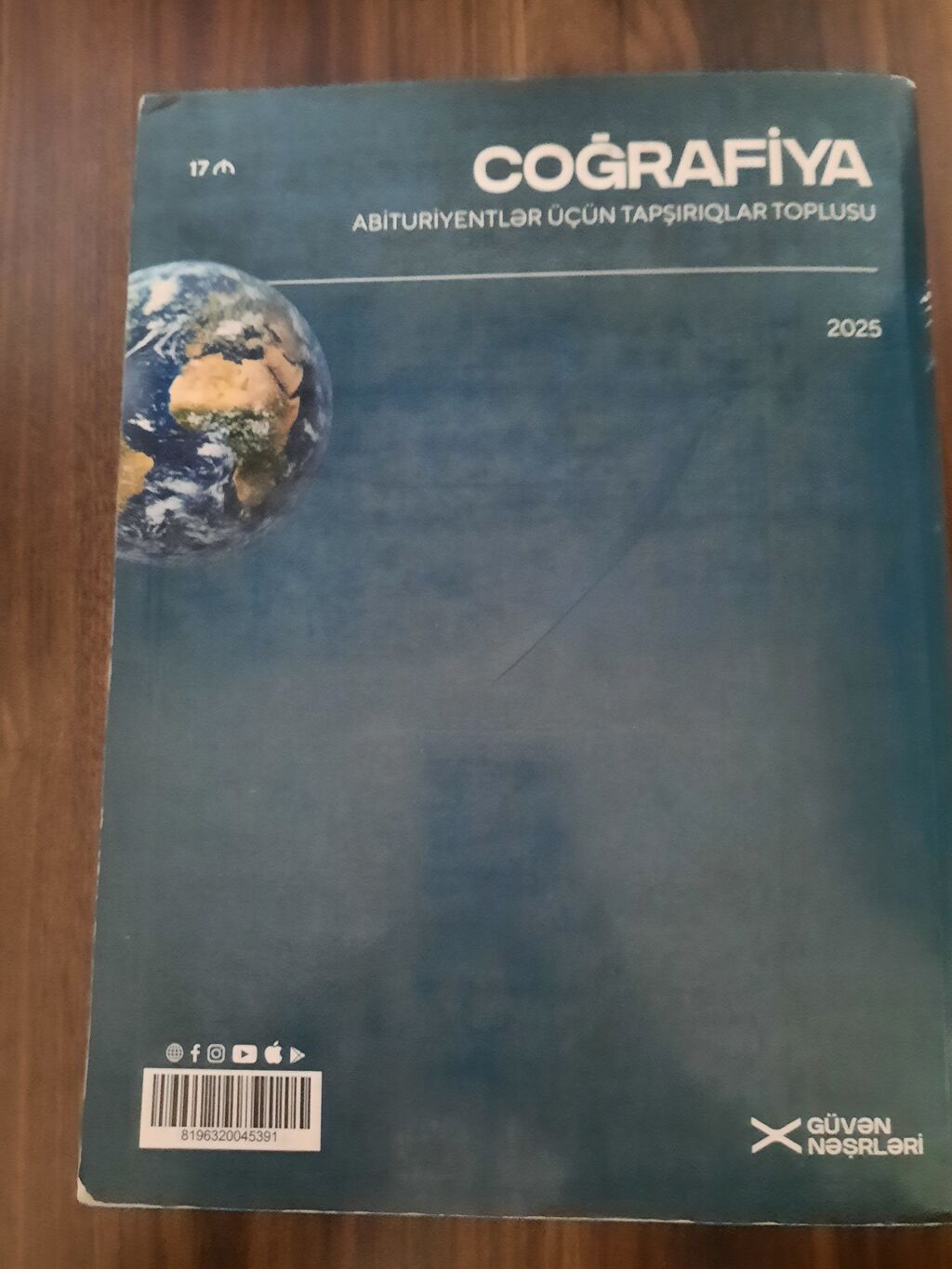 “Coğrafiya – Abituriyentlər üçün tapşırıqlar toplusu” (2025), IV nəşr — Kitablar, Bakı (2)