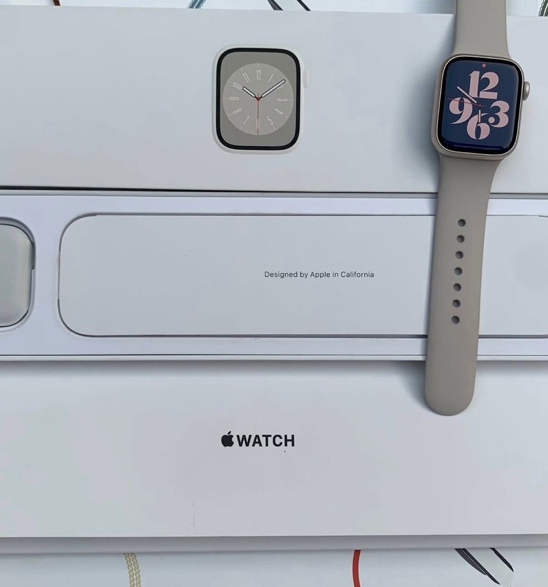 Apple Watch Series 8 Aluminum Cellular Starlight 45mm — Ağıllı saatlar və biləkliklər, Bakı (3)