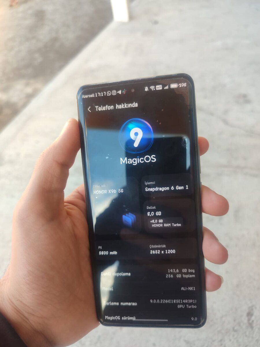 Honor X9b Emerald Green 256GB/8GB — Smartfonlar, Tərtər (6)