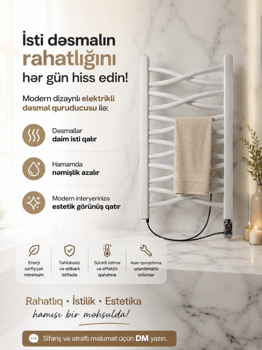 Elektrikli dəsmal qurudanlar — Təmir və inşaat, Bakı (4)