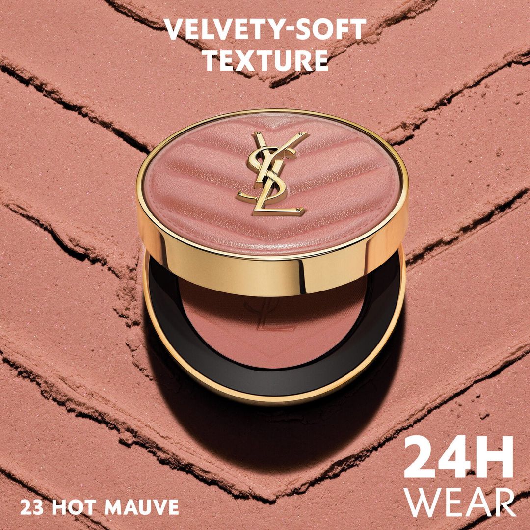 Ənlik Yves Saint Laurent Make Me Blush Bold Blurring Blush 23 Hot Mauve — Mallar, Bakı (2)