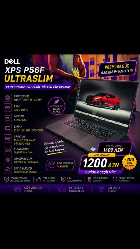 Dell Xps P56F — Bakı