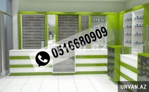Aptek vitrininin sifarişlə yığılması — Bakı