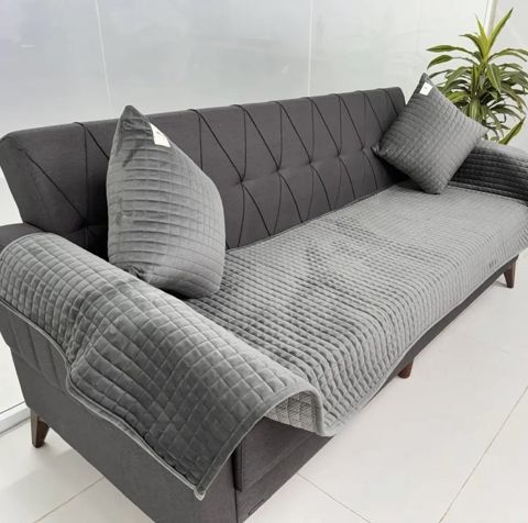 Divandek 2486, tünd boz, jakkard/pambıq, 80х280 sm — Bakı
