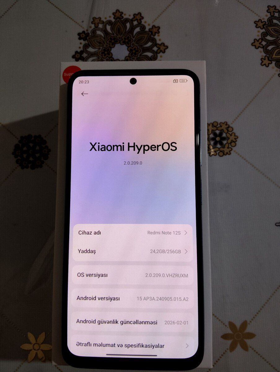 Xiaomi Redmi Note 12S Ice Blue 256GB/8GB — Smartfonlar, Bakı (6)