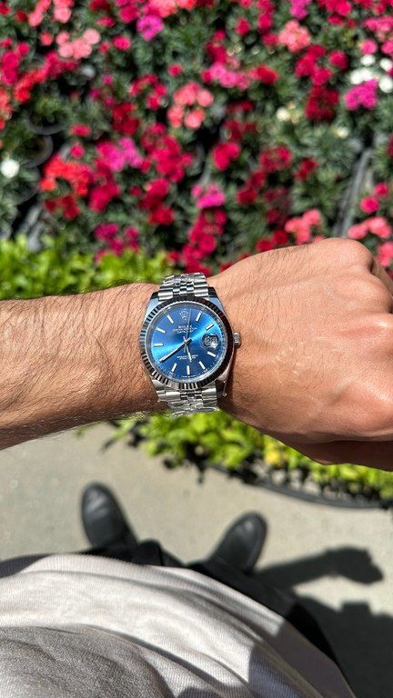 "Rolex Datejust 41mm Blue dial" qol saatı — Şəxsi əşyalar, Bakı (2)