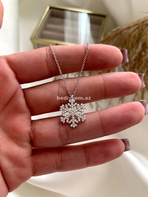 Gumus sep (qadin) qar denecik – (3208) — Necklaces and chains (Fine jewelry)