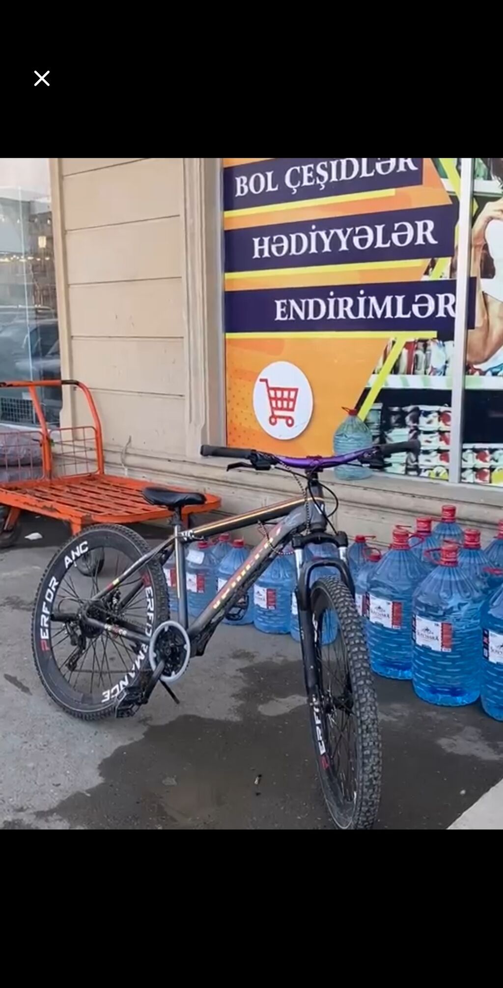 Dağ/şəhər tipli velosiped - Geniş profilli, dişli off-road təkərlər — Dağ velosipedləri, Bakı