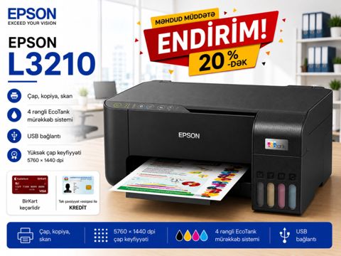 Printer "Epson EcoTank L3210" — Bakı