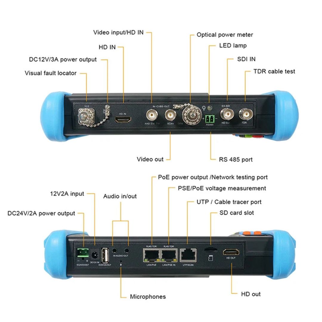 Noyafa IPC716 Movtadhs Pro All-In-One Cctv & Network Camera Tester with 7” IPS Touch Screen — Şəbəkə və server avadanlığı, Bakı (3)