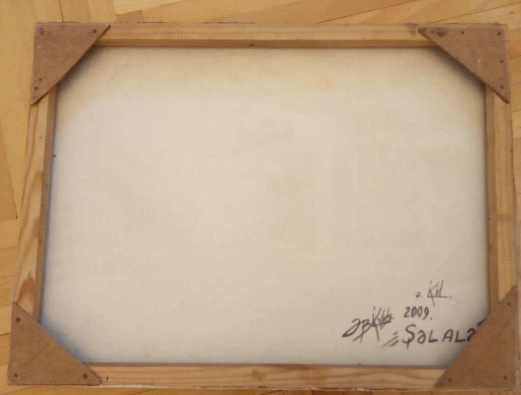 Yağlı boya tablo – “Şəlalə” (2009) - Mövzu: Təbiət mənzərəsi – yüksək — Şəkillər, plakatlular və çərçivələr, Bakı (3)