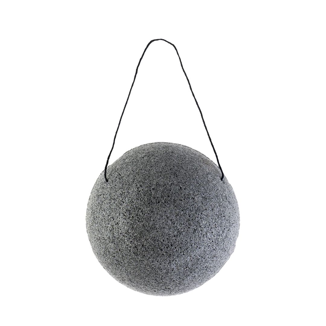 Üz yuma üçün süngər Solomeya Charcoal Konjac, qara — Mallar, Bakı (2)