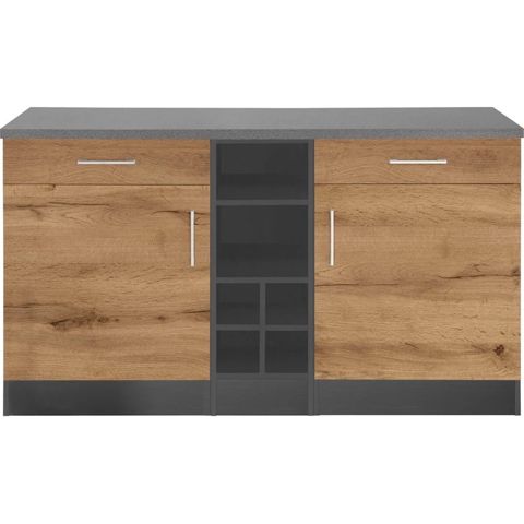 Şkaf-vitrin Elegant Kitchen S02, laminat, 150x55x90 sm — Bakı