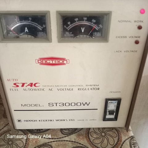Dactron ST3000W – tam avtomatik AC gərginlik tənzimləyicisi (voltage — Bakı