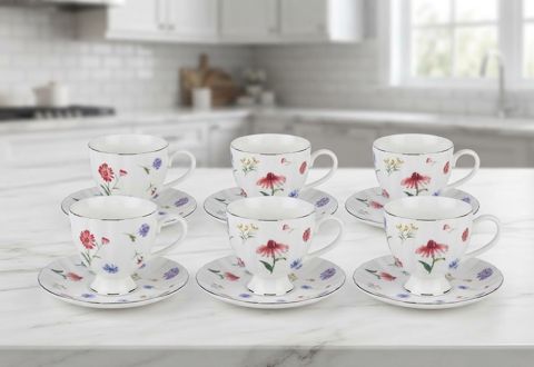 Çay servisi 12600, 6 nəfərlik, 12 əd, keramika, 100 ml — Bakı