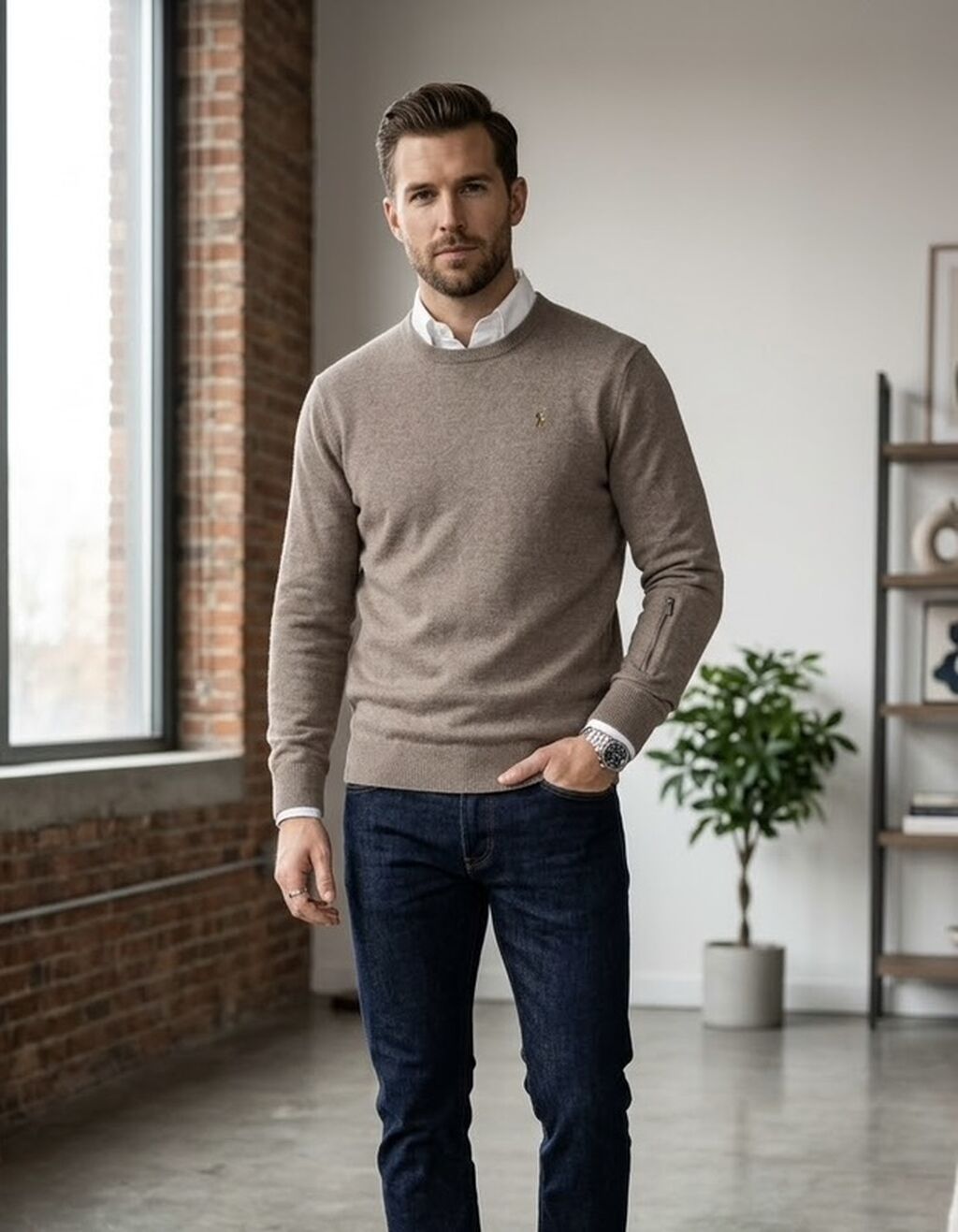 Məhsul: Kişi sviteri – crew neck - Brend: Polo by Ralph Lauren — Cempyer və sviter, Xırdalan (2)