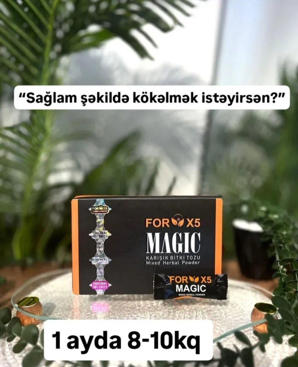 Magic For X5 kökəlmə bitki tozu — Gözəllik və səhiyyə, Bakı (3)
