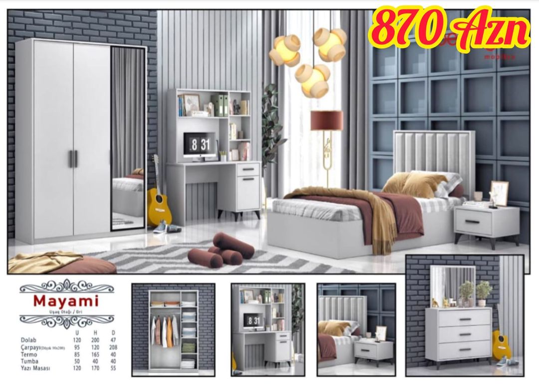 Gənc yataq otağı mebeli — Mebel, Bakı (2)