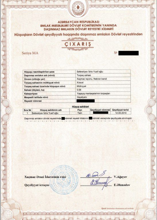 6 sot torpaq sahəsi, Nabran qəs — Torpaq, Xaçmaz (5)