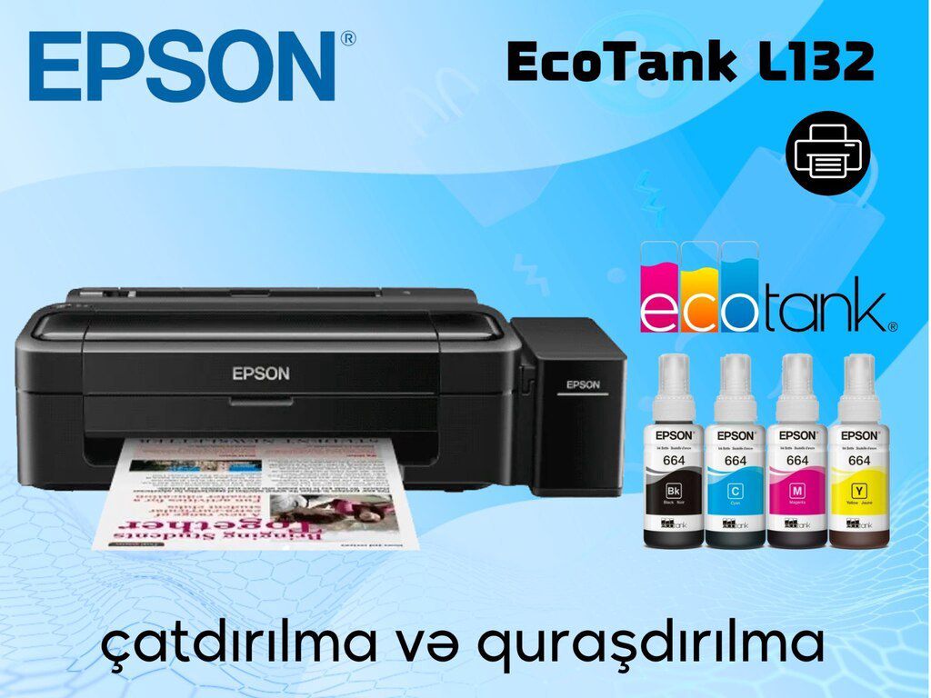 Printer "Epson L132" — Ofis texnikası və istehlak malları, Bakı