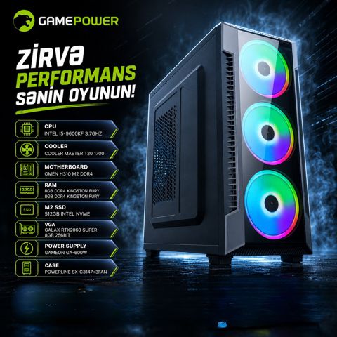 Gaming PC GamePower H series i5.2060SUPER — Bakı