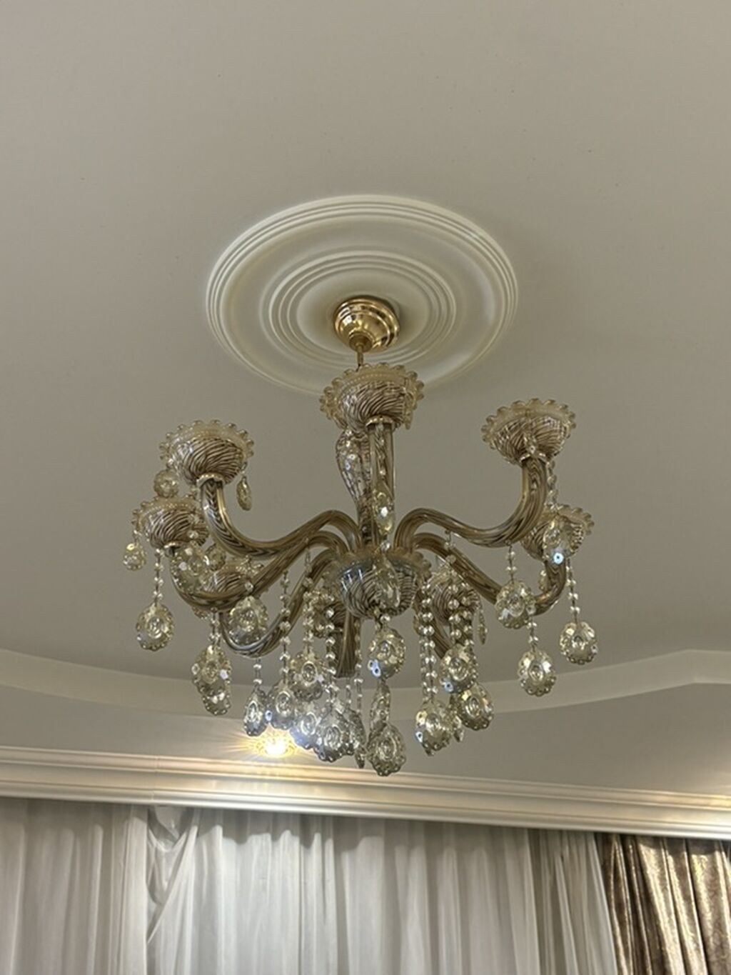Çılçıraq, 6 lampa, Şüşə — Tavan is?qlar? v? cilc?raqlar, Bakı (2)
