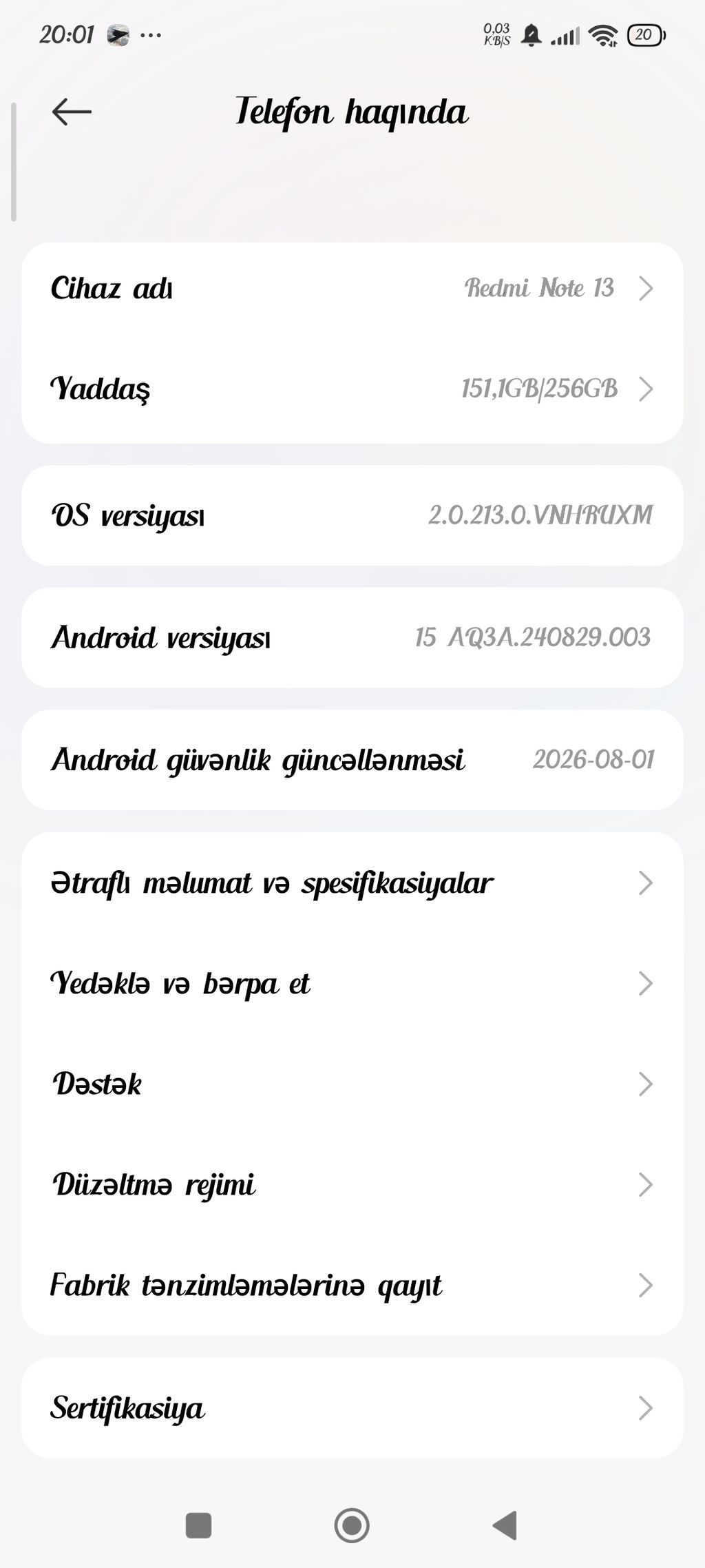 Redmi Note 13, 256 GB, rəng - Göy — Xiaomi, Bərdə (2)