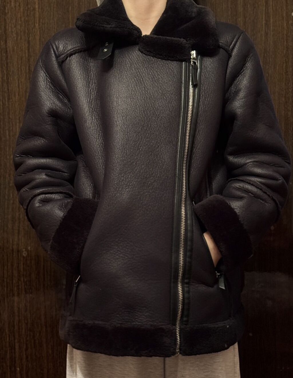 Dəri kurtka, Stradivarius, L — Jaketlər, Bakı (2)