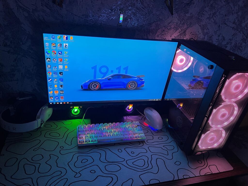 Tam Dəst Gaming PC / Ryzen 5 5600 + RX 6500 XT / Monitor, Siçan — Masaüstü kompüterlər, Sumqayıt (3)