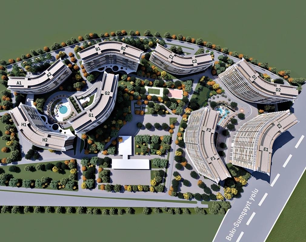 2 otaqlı mənzil, 72 m², Moskova pros 32, Bakı — Mənzil, Bakı (2)
