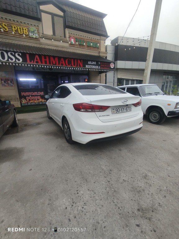 Hyundai Avante, 1.6 L, 2016 il, 160 000 km 90-XY-870 — Avtomobillər, Salyan (2)