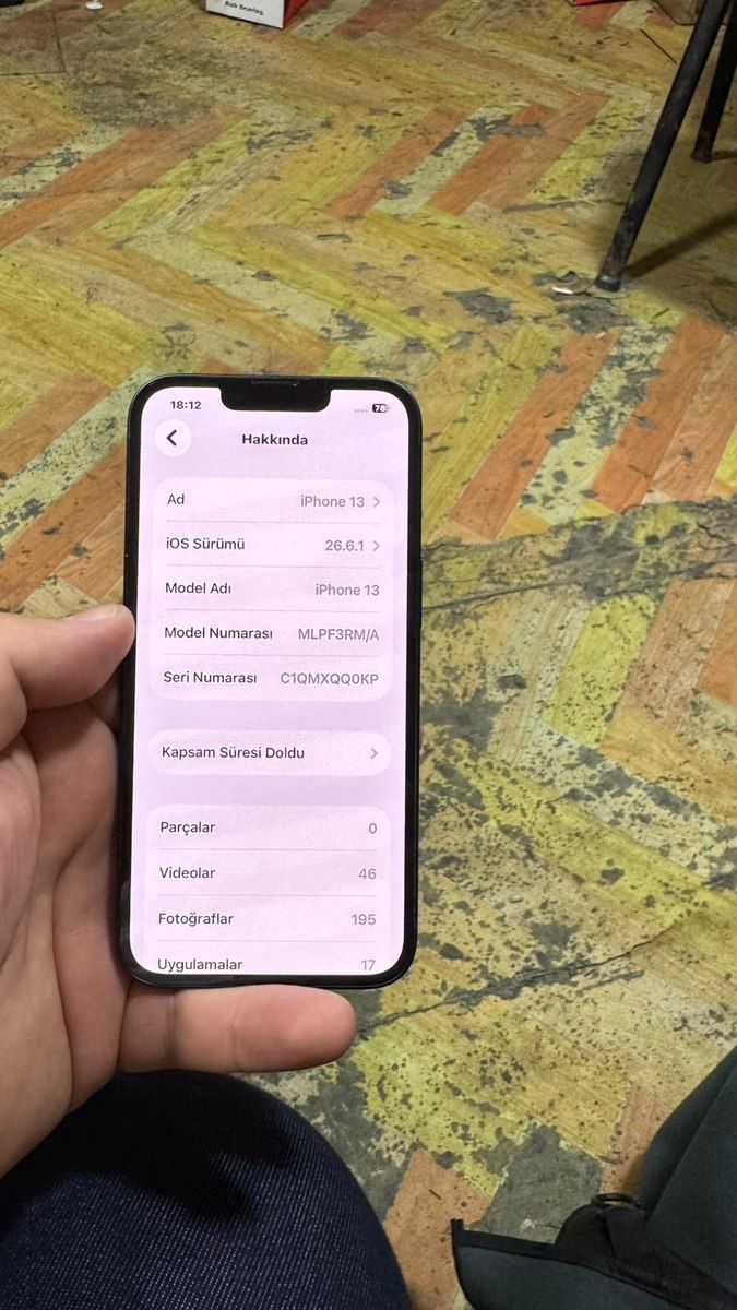Apple iPhone 13 Blue 128GB/4GB — Smartfonlar, Bakı (11)