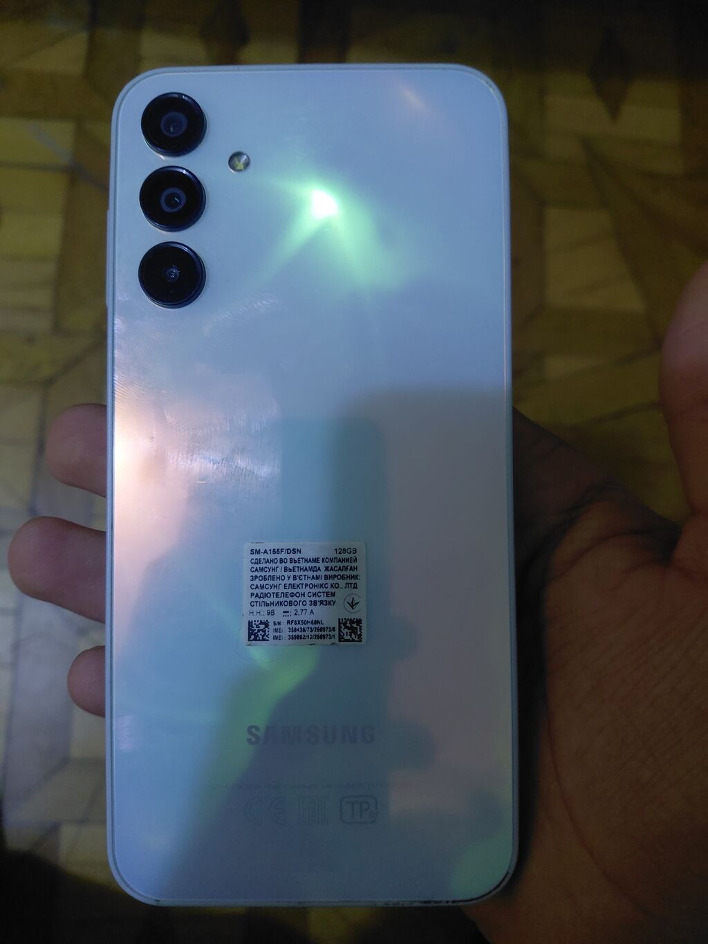 Samsung Galaxy A15, 128 GB, rəng - Ağ, Qırıq — Samsung, Bakı