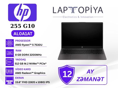 Noutbuk HP 255 G10 PC (AL0A1AT) — Laptopiya