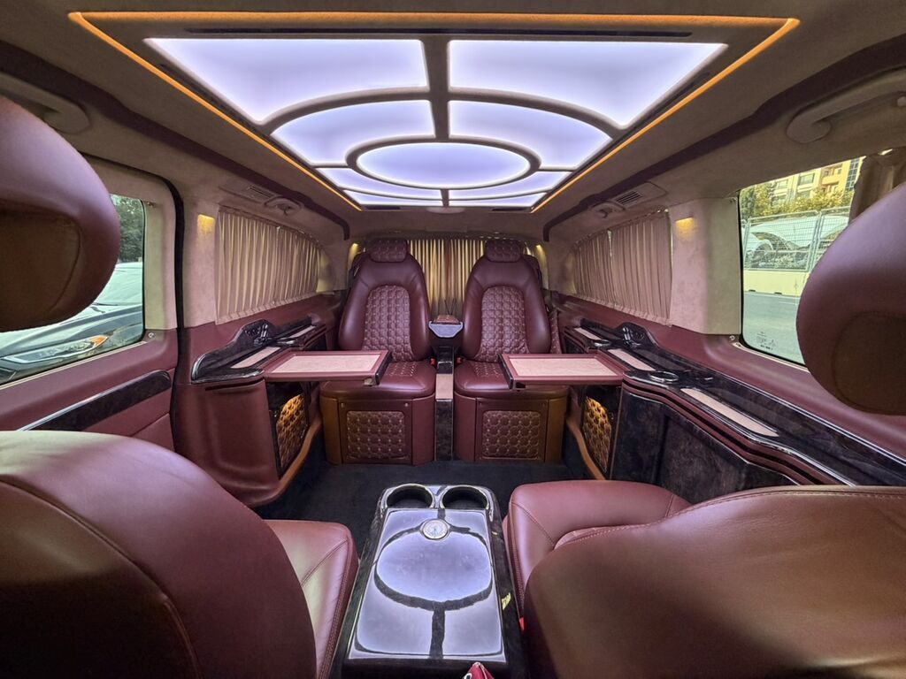 Mercedes‑Benz V‑Class VIP minivan - Eksteryer: qara rəng, xrom 77-SH-008 — Avtomobillər, Bakı (4)