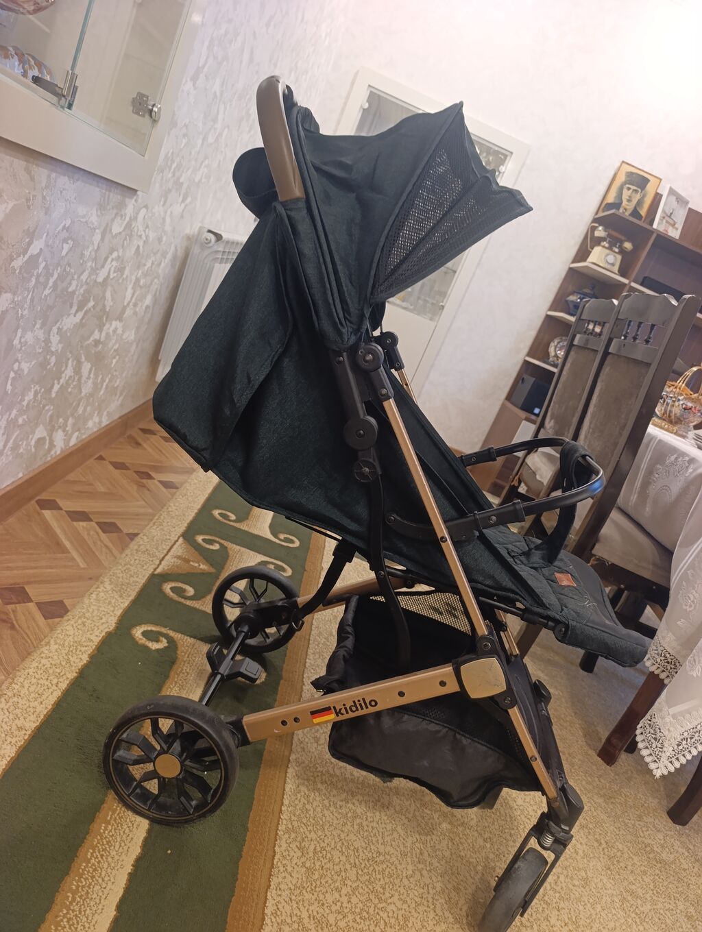 Kidilo uşaq arabası - Tip: gəzinti/umbrella tipli araba - Rəng: tünd — Arabalalar, Masazır (4)