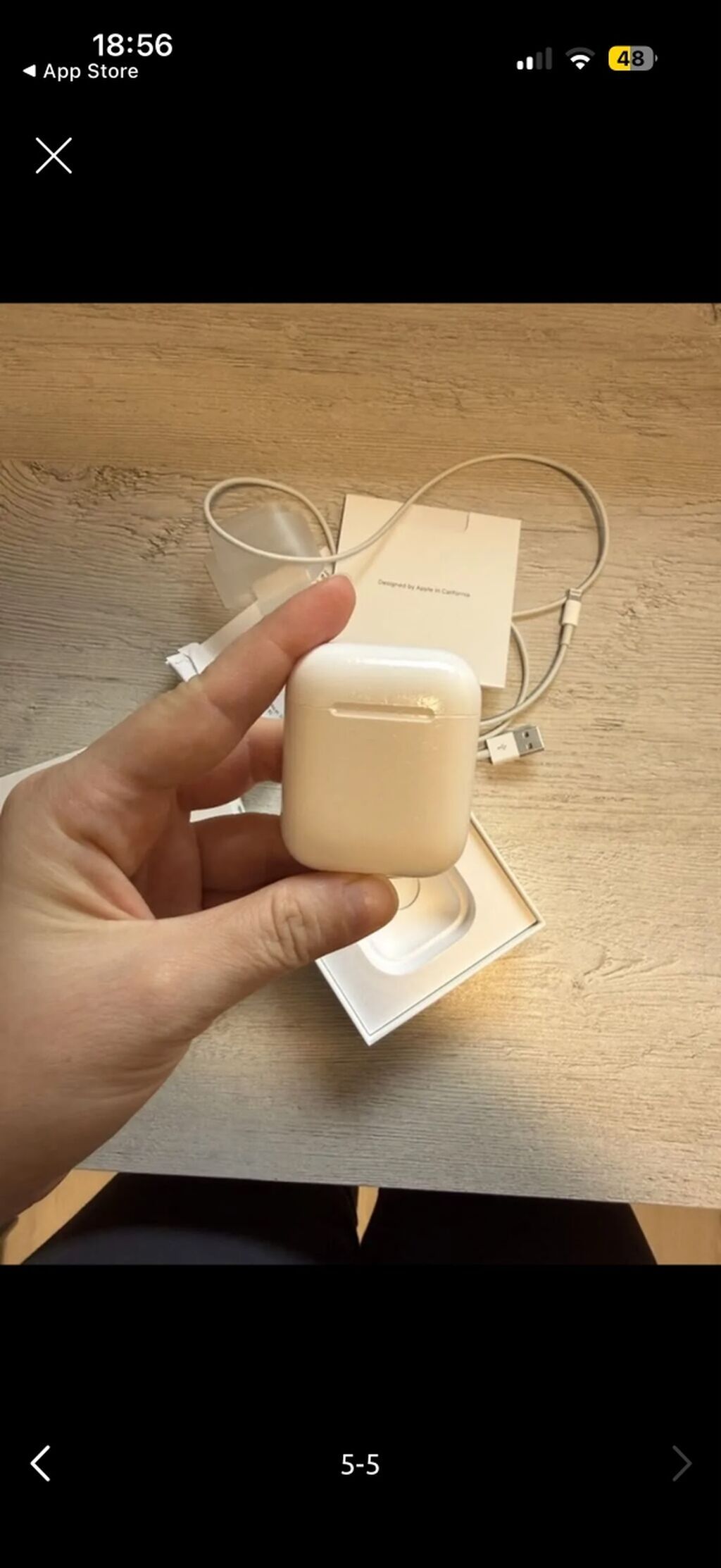 İşlənmiş Simsiz (Bluetooth) Qulaqcıqlar, Apple, rəng - Ağ — Qulaqcıqlar, Bakı (5)