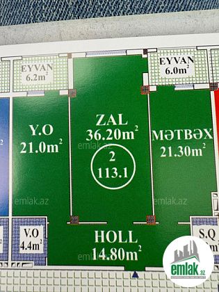 Satılır 3 otaqlı 115 m² yeni tikili Gənclik m — Mənzil (6)