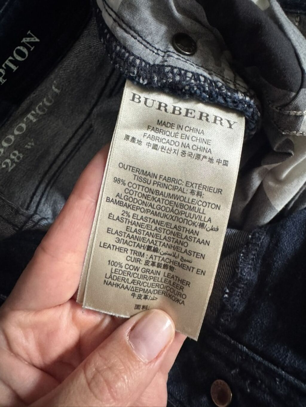 Burberry qadın cins şalvarı. Original. - Model: Low Bootcut — Jinslər, Bakı (4)