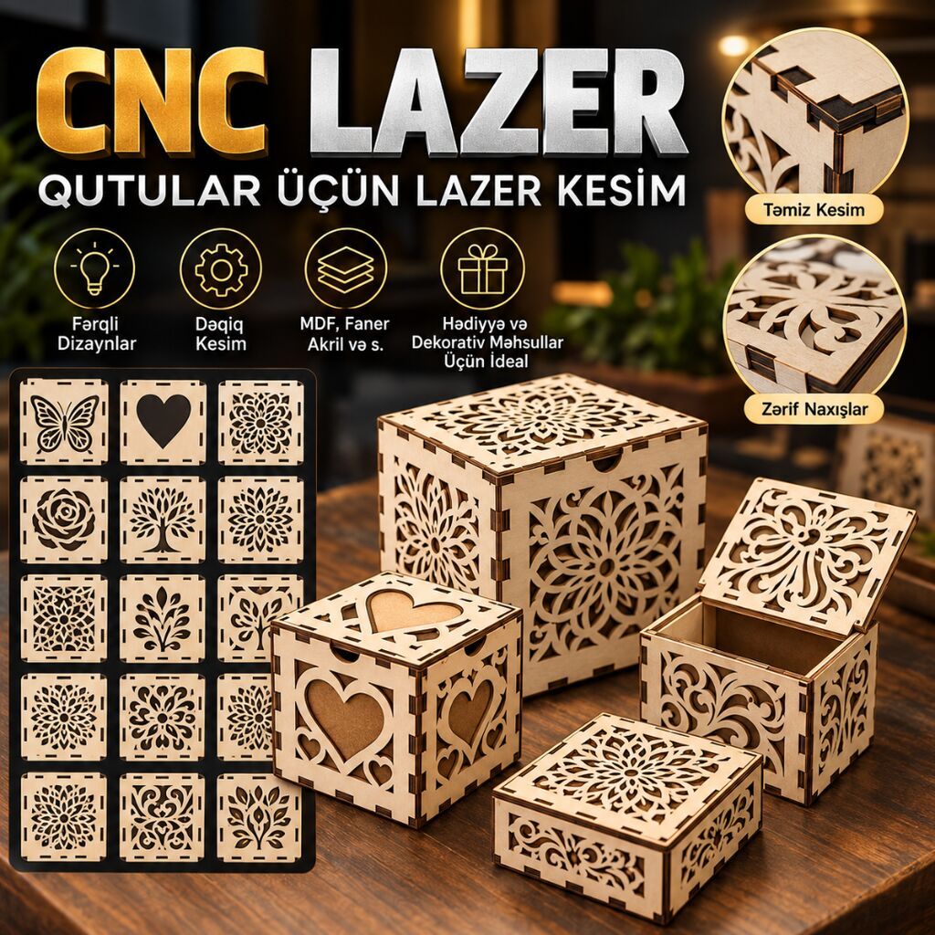 Lazer Kəsim Korporativ Qutular Şirkətlər və brendlər üçün xüsusi — Reklama, IT, marketing, Bakı (2)