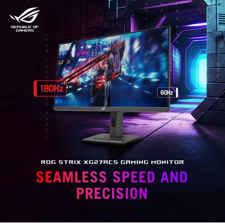 Monitor “Asus 27" ROG Strix XG27ACS IPS QHD 180Hz” — Kompüterlər və noutbuklar, Bakı (4)