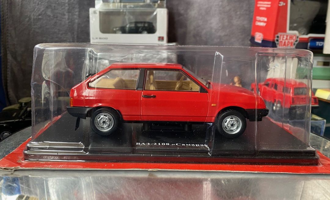 Коллекционная модель VAZ-2108 Samara Red 1988 — Kolleksiyalar, Bakı (12)