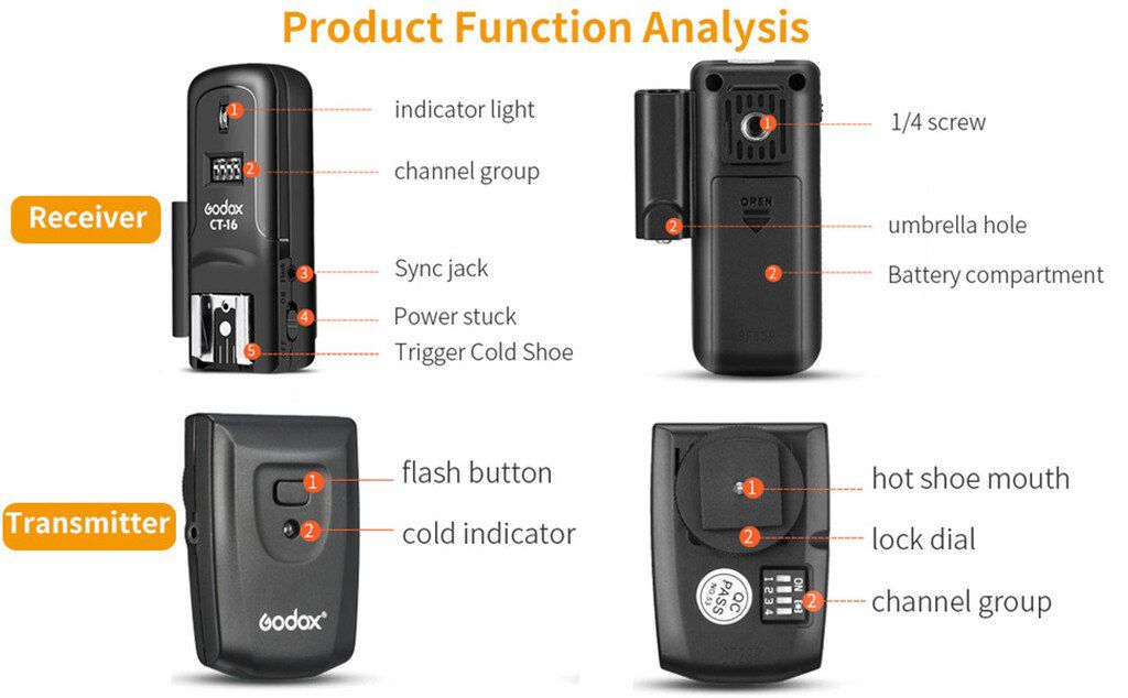 Trigger "Godox CT 16" — Foto və video texnikası, Bakı (9)