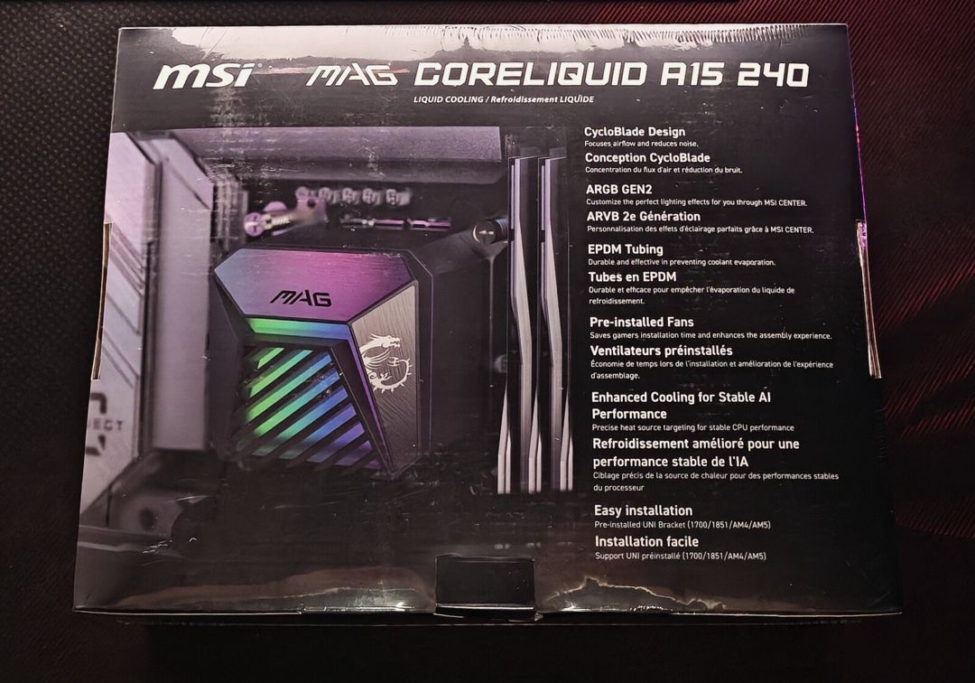 MSI MAG Coreliquid A15 240 Black — Kompüterlər və noutbuklar, Bakı (3)