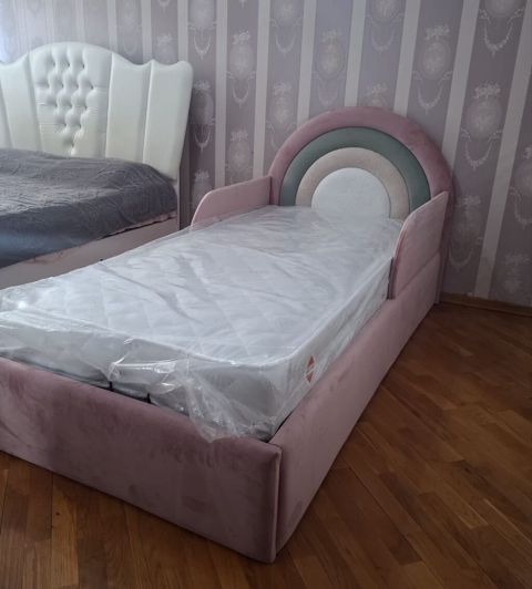 Bazalı çarpayı satılır 500₼. sifarişlə yığılıb. Ölçü uyğun — Bakı